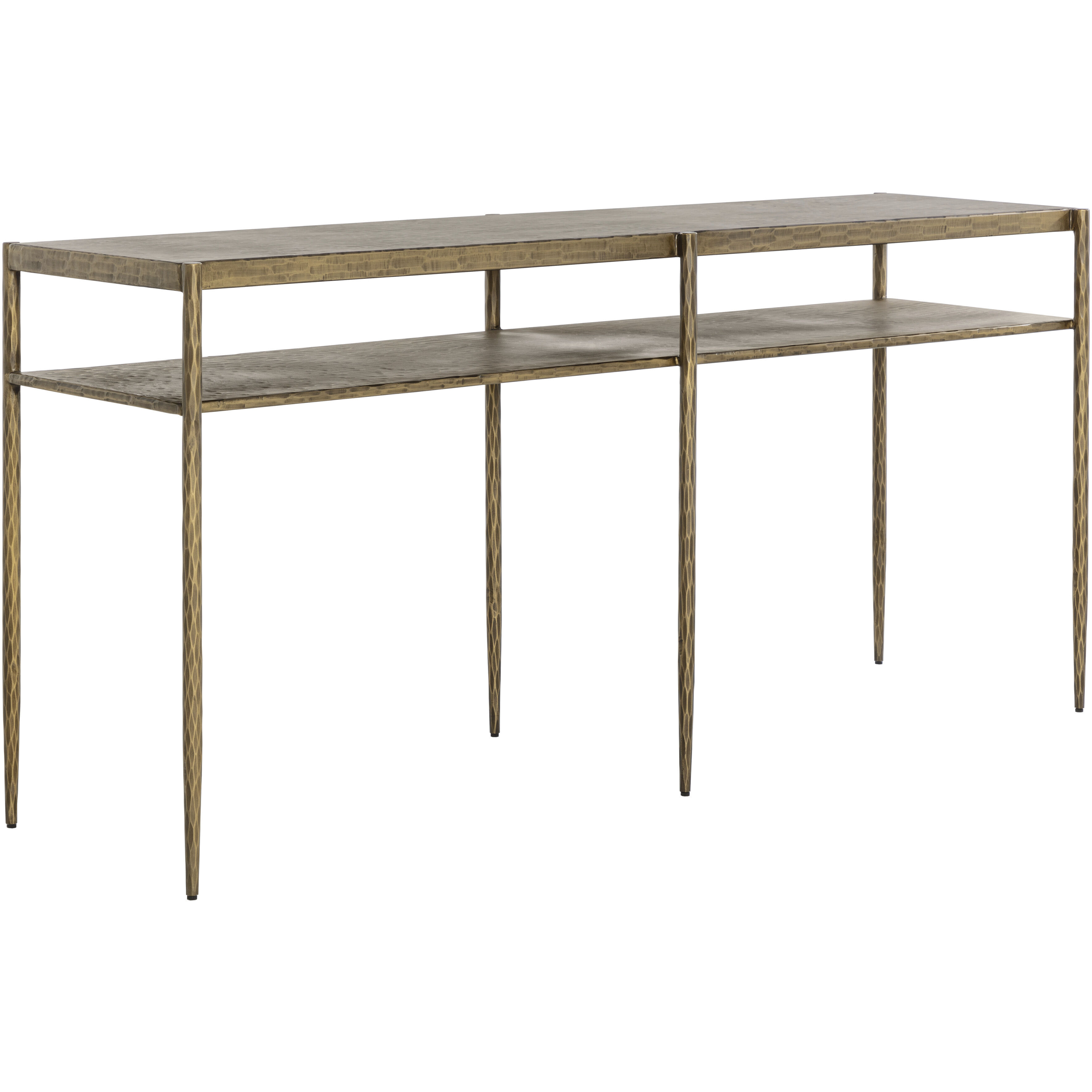 Naini 68.5 X 18.25 inch Antique Brass Console Table
